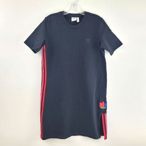 ADIDAS womens Adicolor Trefoil3D shirt dress - Picture 4 of 15